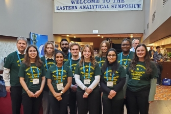 Members of Biochemistry and Proteomics Laboratories at Clarkson attend Eastern Analytical Symposium