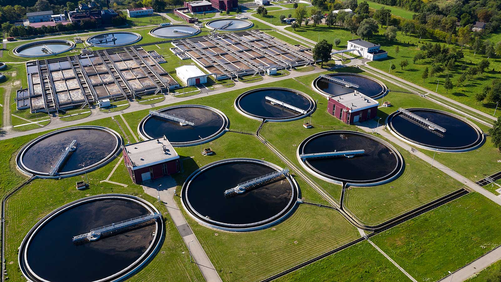 Fields with water cylinders representing Environmental-Engineering program at Clarkson