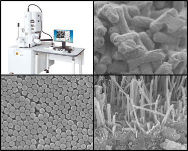 Scanning Electron Microscopy (SEM) machine with results