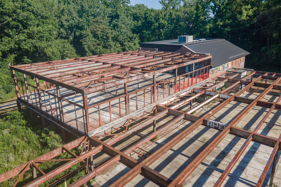 A bird eye view of the future architecture plans for the Beacon Institute.