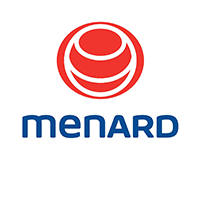A photo of the Menard Logo.