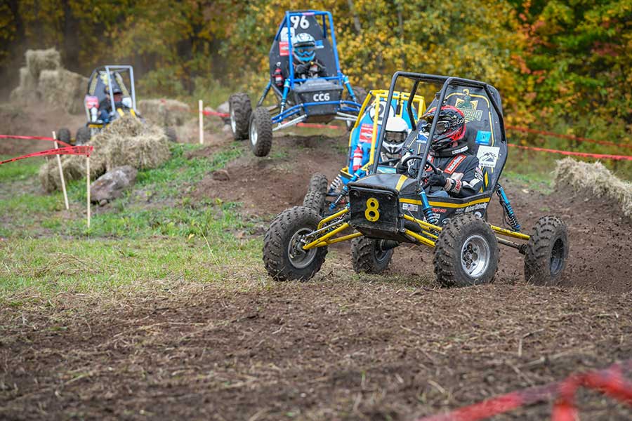 Clarkson Baja vehicles in competition
