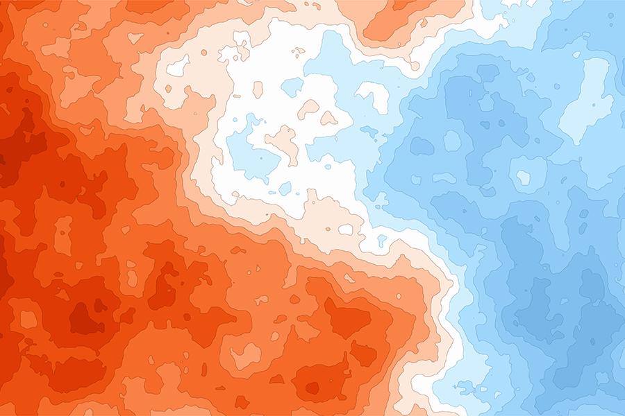 Generic Heat Cold Temperature Map