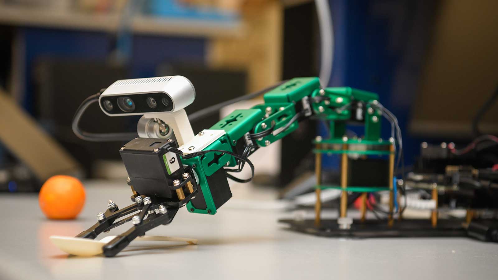 A robot students have built
