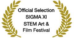 A photo of the logo for the SIGMA XI STEM Art & Film Festival