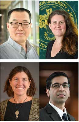 Headshots Daqing Hou, Jeanna Matthews, Jan DeWaters, and Faraz Hussain