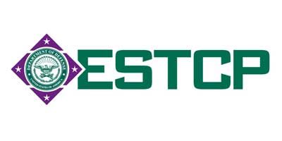 ESTCP logo (green letters ESTCP with Department of Defense logo on the left)