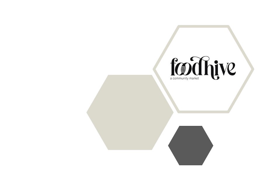 Food Hive community market logo.