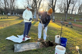 Clarkson Honors Students Help Preserve Potsdam’s History Through Bayside Cemetery Partnership